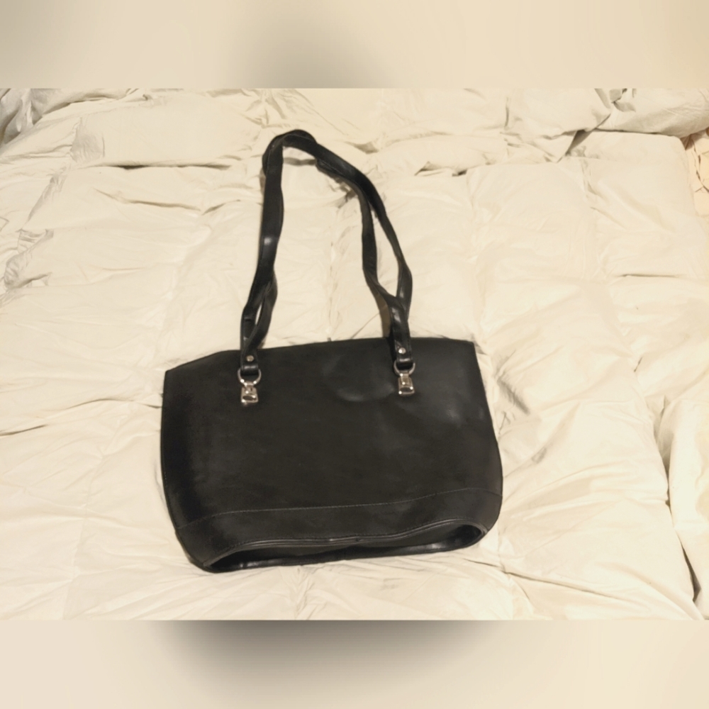 Vintage leather like shoulder bag